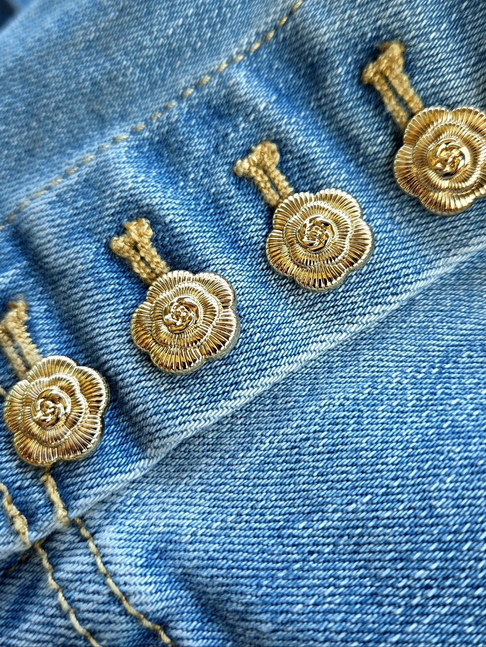 Generation Love Ophelia Denim Blazer M - Picture 8 of 9